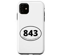 North Charleston South Carolina Code régional 843 Souvenir Local Coque pour iPhone 11