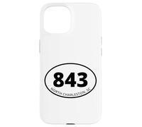 North Charleston South Carolina Code régional 843 Souvenir Local Coque pour iPhone 15