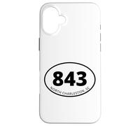 North Charleston South Carolina Code régional 843 Souvenir Local Coque pour iPhone 16 Plus