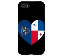 North Dakota and Panama Flags: Heart Shaped Unity Coque pour iPhone SE (2020) / 7/8