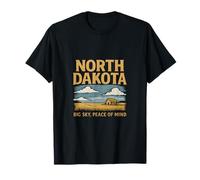 North Dakota Big Sky Peace of Mind State Pride T-Shirt