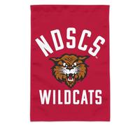 North Dakota State College of Science Drapeau de jardin avec logo Wildcats (mât non inclus)