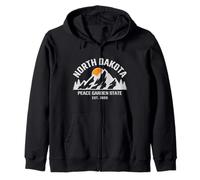 North Dakota - The Peace Garden State - Outdoors - Classic Sweat à Capuche
