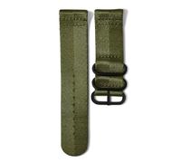 NORTH EDGE Bracelet en silicone et nylon pour homme - 22 et 24 mm - Noir, vert armée, bleu, kaki, orange, rouge