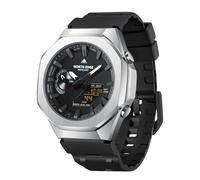 NORTH EDGE Mercury Montre de sport numérique étanche pour homme avec heure mondiale, chronomètre, compte à rebours, 5 alarmes, calendrier automatique, rétroéclairage LED, montre multifonction pour