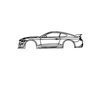 NORTH KAISER Décoration Murale Métal | Art Murale Forme Silhouette Voiture Sport | Sculpture Murale Minimaliste pour Garage, Caverne d'homme, Extérieur, Chambre à Coucher (96 x 26 cm)
