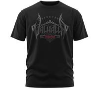 North Legendary T-shirt pour homme - Blood of Valhalla - Impression sur la poitrine - T-shirt Viking - Valhalla - Cadeau pour homme, Rouge sang., XL