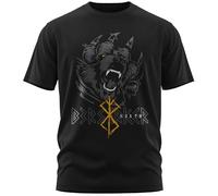 North Legendary - T-shirt pour homme - Ours Björn Krieger Berserker - Impression sur la poitrine - T-shirt Viking - Valhalla - Cadeau pour homme, jaune, M