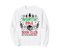 North Pole Book Club Hot Cocoa Christmas Reading Bookish Era Sweatshirt