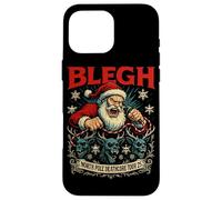 North Pole Deathcore Tour 25 Père Noël Blegh en métal Coque pour iPhone 16 Pro Max