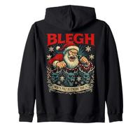 North Pole Deathcore Tour 25 Père Noël Blegh en métal Sweat à Capuche