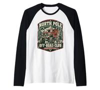 North Pole Décoration de Noël Style Vintage Hors Route Manche Raglan