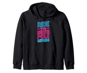 North Pole Express Costume de Noël Amusant Sweat à Capuche