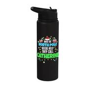 North Pole Helper Catherine Christmas Catherine Nom de Catherine Stainless Steel Insulated Water Bottle