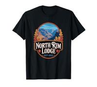 North Rim Lodge Tribute 1937-2025 Scène d'automne Canyon T-Shirt