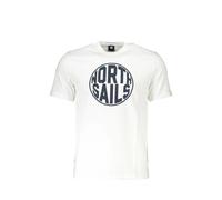 North Sails - Bianco Cotton T-Shirt - Homme - Tops - Blanc - Taille: XL