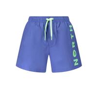 North Sails - Boxer de Bain en Coton Bleu avec Imprimé Océan - Homme - Maillots de bain - Bleu - Taille: 2XL