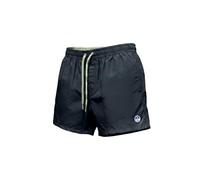 NORTH SAILS Boxer de mer homme en coton et nylon recy vec logo, Noir et vert., XXL