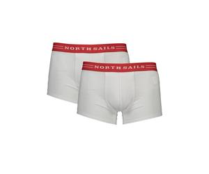 North Sails - Boxer Parigamba BI Pack - Homme - Sous-vêtements - Blanc - Taille: S
