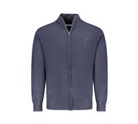 North Sails - Cardigan en Nylon Bleu avec Broderie - Homme - Pulls - Bleu - Taille: L