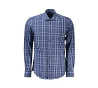North Sails - Chemise bleue en coton carreaux - Homme - Chemises - Bleu - Taille: M