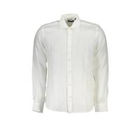 North Sails - Chemise élégante en lin blanc - Homme - Chemises - Blanc - Taille: L