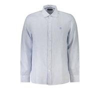 North Sails - Classic Stripe Linen Shirt - Homme - Chemises - Bleu - Taille: M