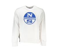 North Sails - SweaT-shirt à logo Compass - Homme - Sweatshirts et sweats à capuche - Blanc - Taille: M
