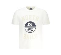 North Sails - Cotton T-Shirt - Homme - Tops - Blanc - Taille: 3XL