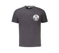 North Sails - Cotton T-Shirt - Homme - Tops - Gris - Taille: M
