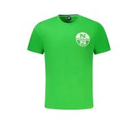 North Sails - Green Cotton T-Shirt - Homme - Tops - Vert - Taille: M