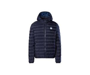 NORTH SAILS doudoune homme veste avec capuche amovible avec poches zippées et logo article 603307, 0802 Navy blue, IT L - EU M - USA M