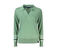 North Sails, Femme, Pulls, Vert, Taille: 40 FR Pull en Coton Vert à Col en V