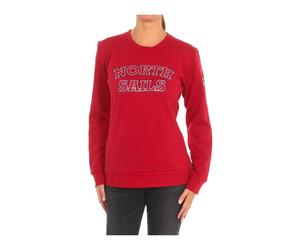 North Sails, Femme, Sweatshirts et sweats à capuche, Rouge, Taille: 38 FR Sweat à Col Rond Côtelé