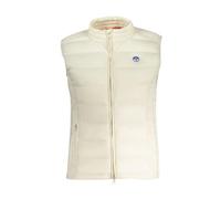 North Sails, Femme, Vestes, Blanc, Taille: 44 FR Veste sans Manches en Nylon Blanc avec Poches