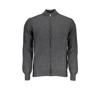 North Sails - Cardigan Gris à Manches Longues avec Fermeture Éclair - Homme - Pulls - Gris - Taille: 2XL