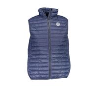 North Sails, Homme, Vestes, Bleu, Taille: L Veste bleue sans manches avec poches et fermeture éclair