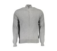 North Sails - Gilet z fermetureure éclair en maille coupe classique - Homme - Pulls - Gris - Taille: XL