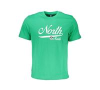 North Sails - Green Cotton T-Shirt - Homme - Tops - Vert - Taille: 2XL