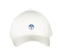 North Sails, Homme, Accessoires, Blanc, Taille: ONE Size Casquette Visière en Coton Blanc avec Logo