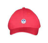 North Sails, Homme, Accessoires, Rouge, Taille: ONE Size Casquette visière ajustable avec logo