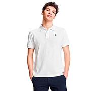 NORTH SAILS Homme Polo en Blanc Légèreté Piqué de Coton de Manches Courtes - Coupe Regular - XL