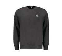 North Sails, Homme, Sweatshirts et sweats à capuche, Noir, Taille: M Pull en coton noir à col rond