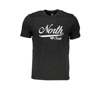North Sails - T-shirt en Coton Noir avec Logo - Homme - Tops - Noir - Taille: 2XL