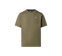 North Sails Hommes T-shirt en Jersey de Coton à Manches Courtes - Coupe Régulière, Deep Green, XL