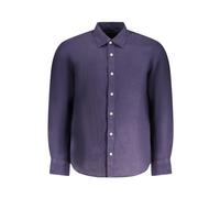 North Sails - Linen Shirt - Homme - Chemises - Bleu - Taille: L