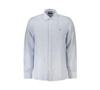 North Sails - Long Sleeve Striped Shirt - Homme - Chemises - Bleu - Taille: M