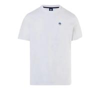 North Sails - Maxi Logo T-shirt - Homme - Tops - Blanc - Taille: XL