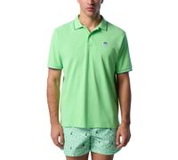North Sails Polo Homme - Col rayé avec logo - Vert 2XL