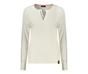 North Sails - Polo à manches longues - Femme - Pulls - Blanc - Taille: 36 FR